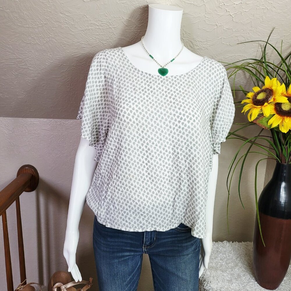 Prana leaf print comfy top - Picture 3 of 6